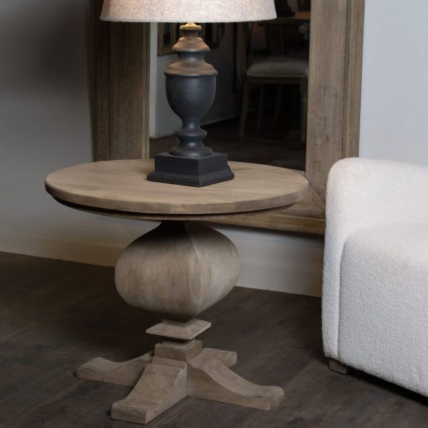 Hardwood French Style Pedestal Sofa Table 4